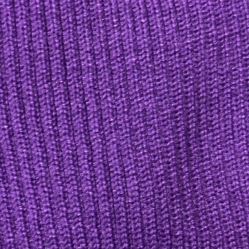 Women Purple Ribbed Turtleneck Sweater Size: M - Picture 5 of 5